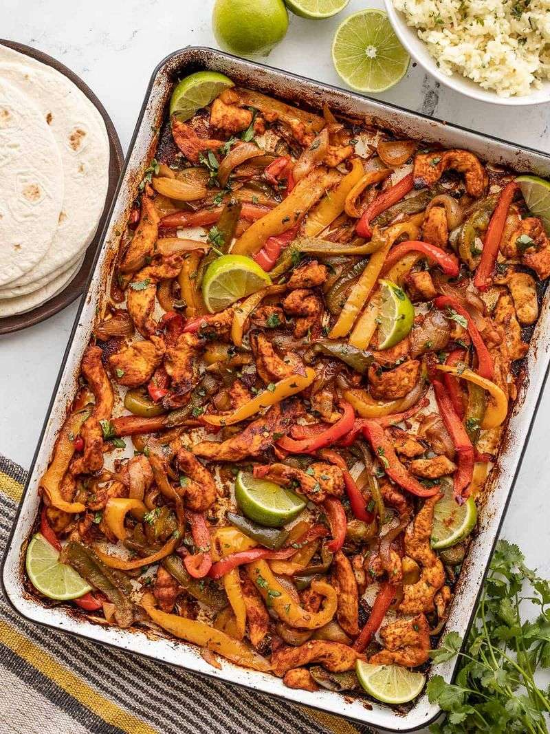 Sheet Pan Chicken Fajitas