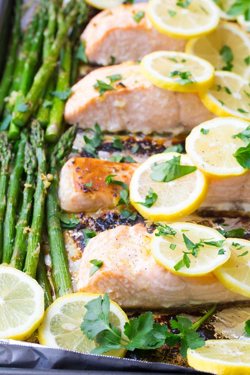 Sheet Pan Lemon Garlic Salmon