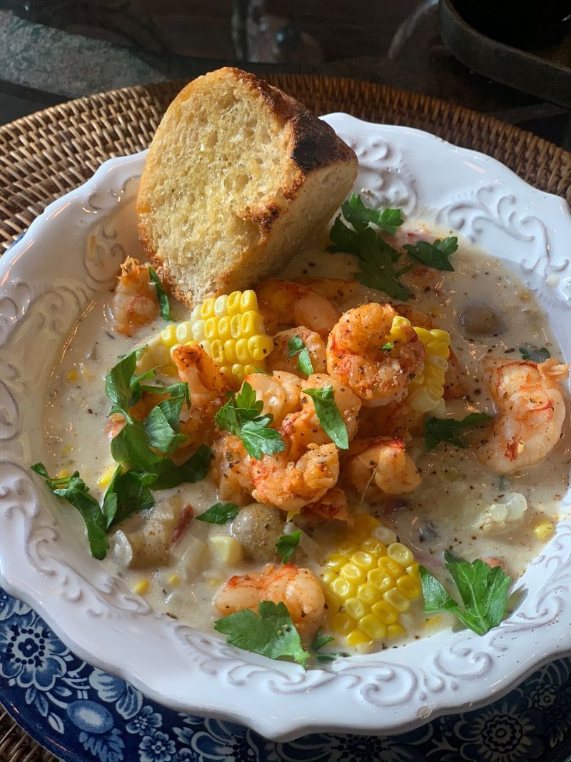 Shrimp and Corn Chowder (Lightened Up)