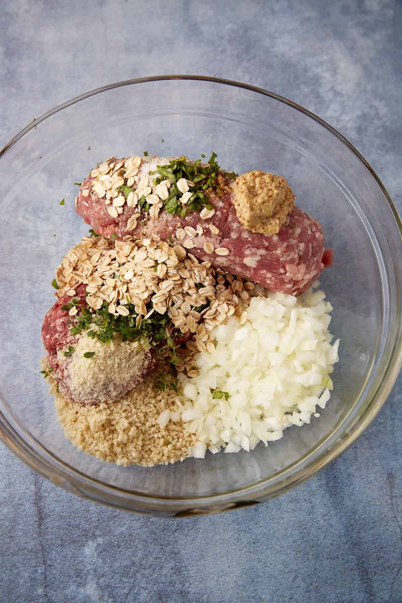 Use oats instead of breadcrumbs in meatballs or meatloaf