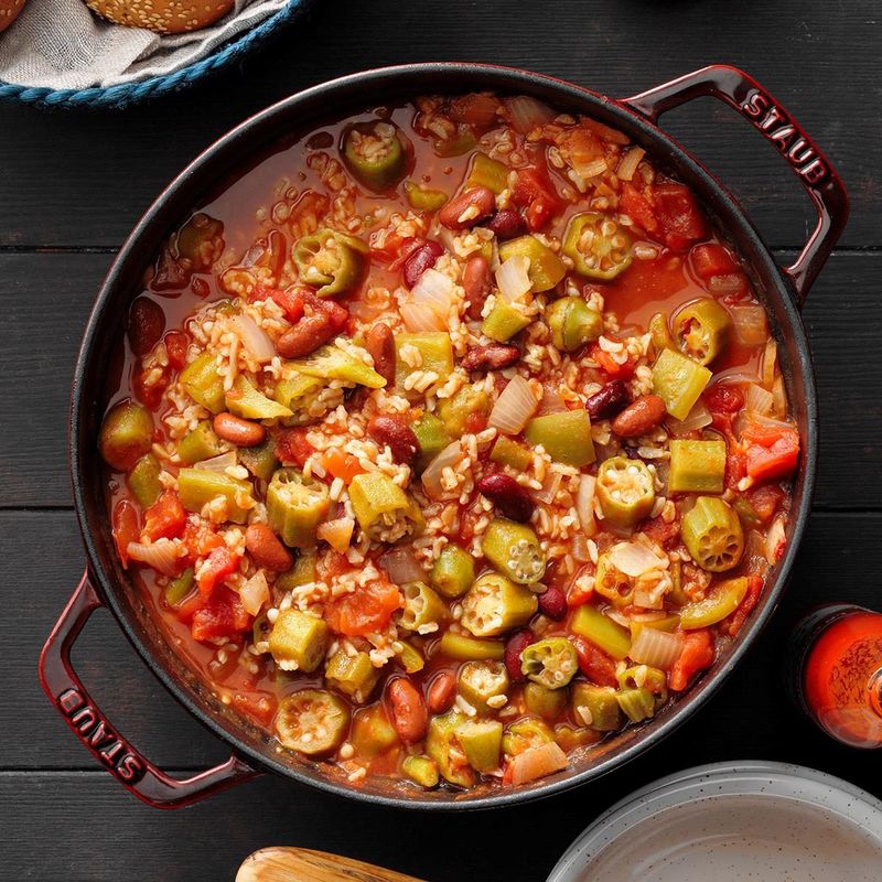 Okra (Especially Stewed or Boiled)