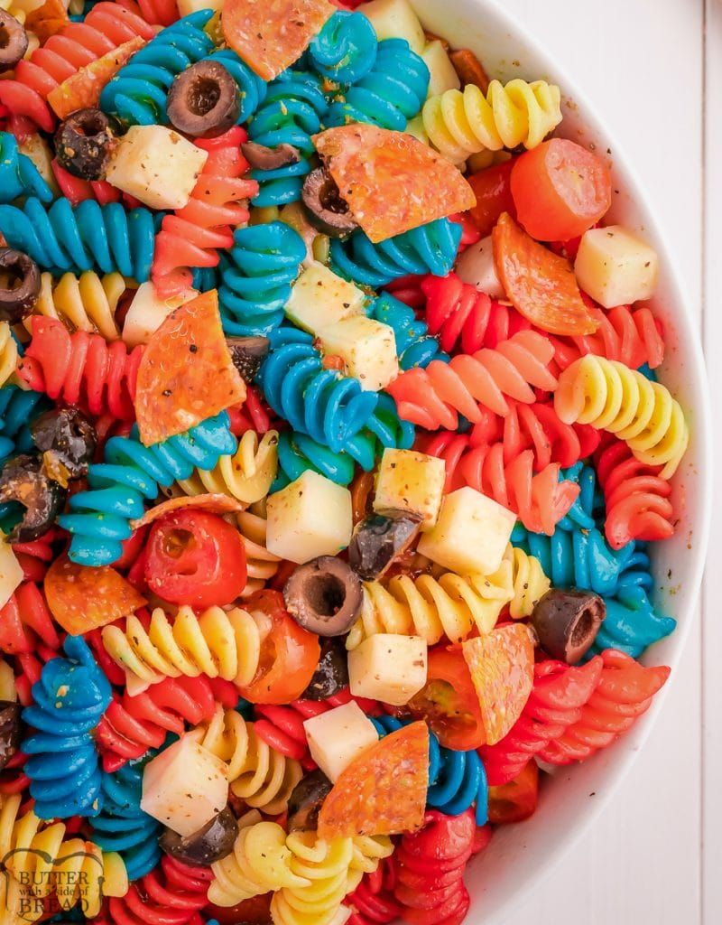 Red, White & Blue Pasta Salad