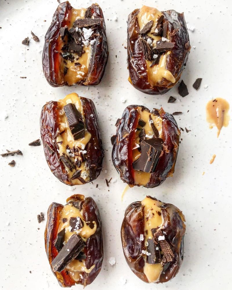 Stuffed Dates with Peanut Butter