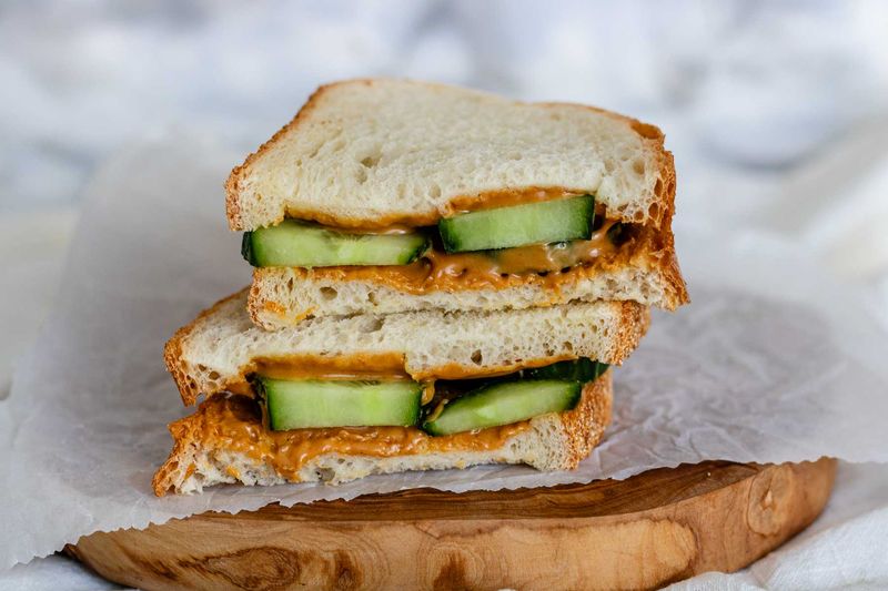Peanut Butter & Cucumber Sandwich