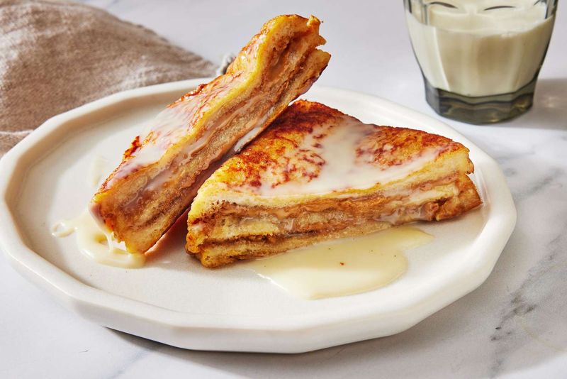 Peanut Butter-Stuffed French Toast