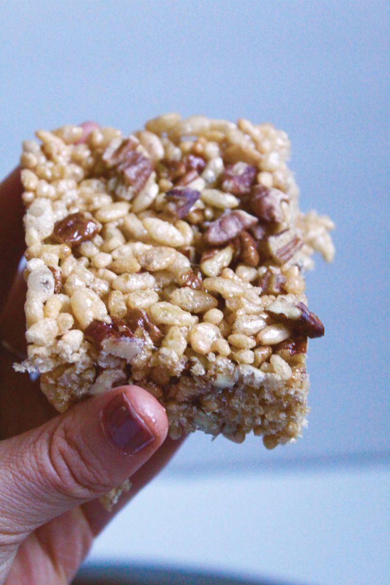 Pecan Pie Rice Krispie Treats
