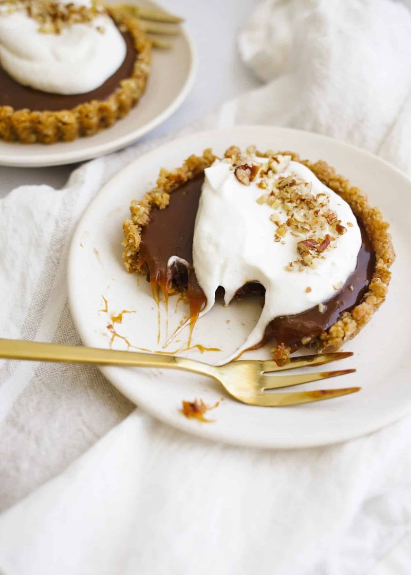 Pecan Pie Tarts with Chocolate Ganache
