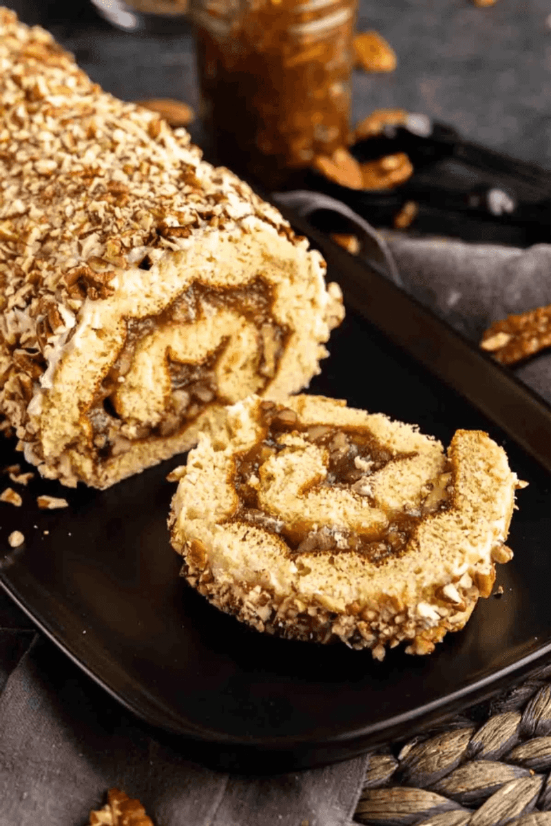 Pecan Pie Cake Roll