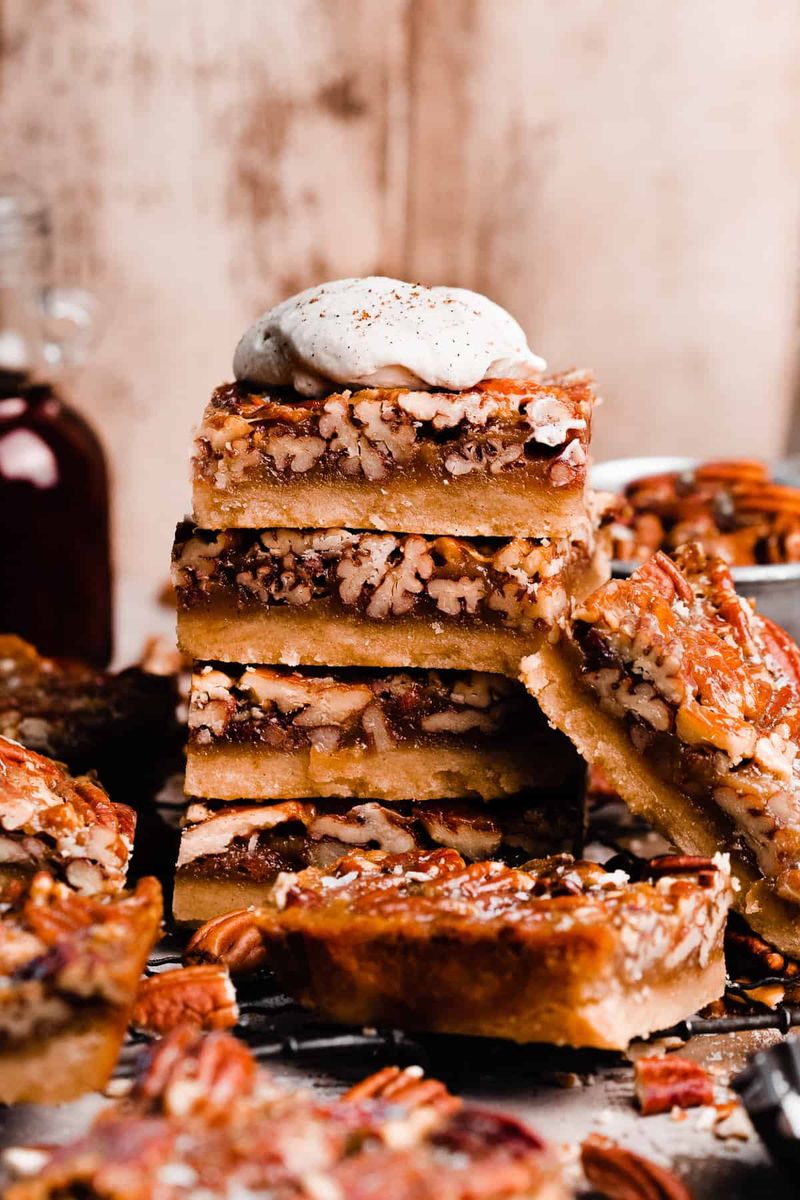Maple Bacon Pecan Pie Bars