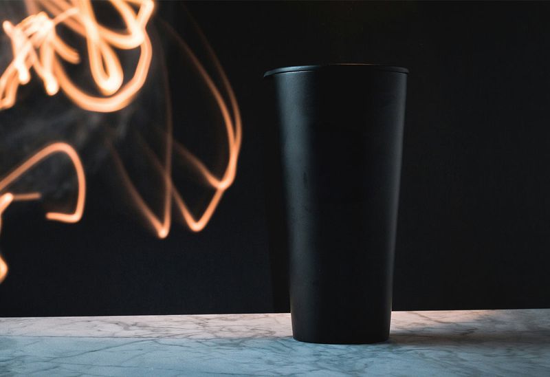 Black Plastic Drinking Cups