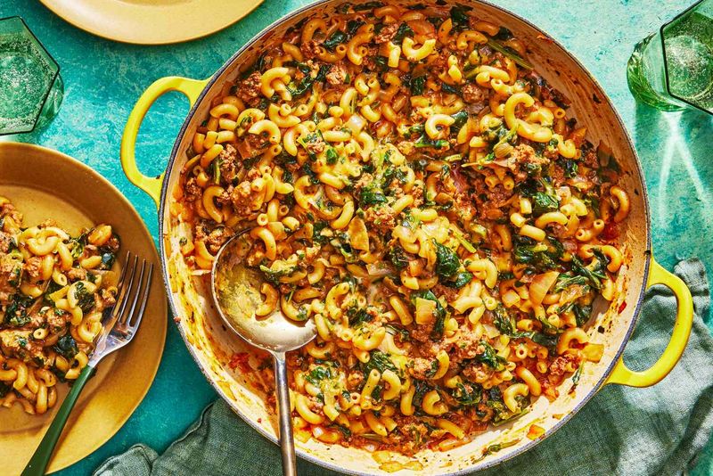 Beefy Macaroni Skillet