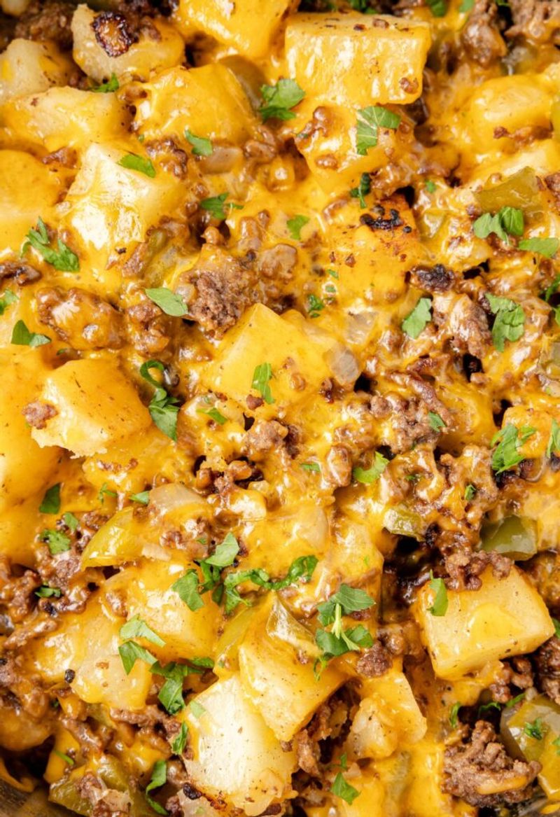 Beef and Potato Skillet Bake