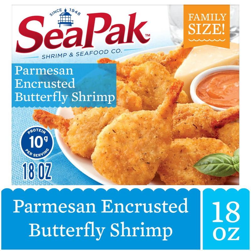 SeaPak Parmesan Butterfly Frozen Shrimp