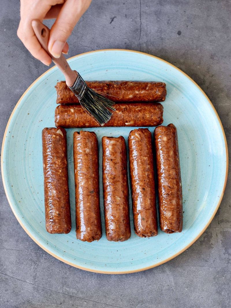 Vegan Sausages With Ingredient Lists a Mile Long