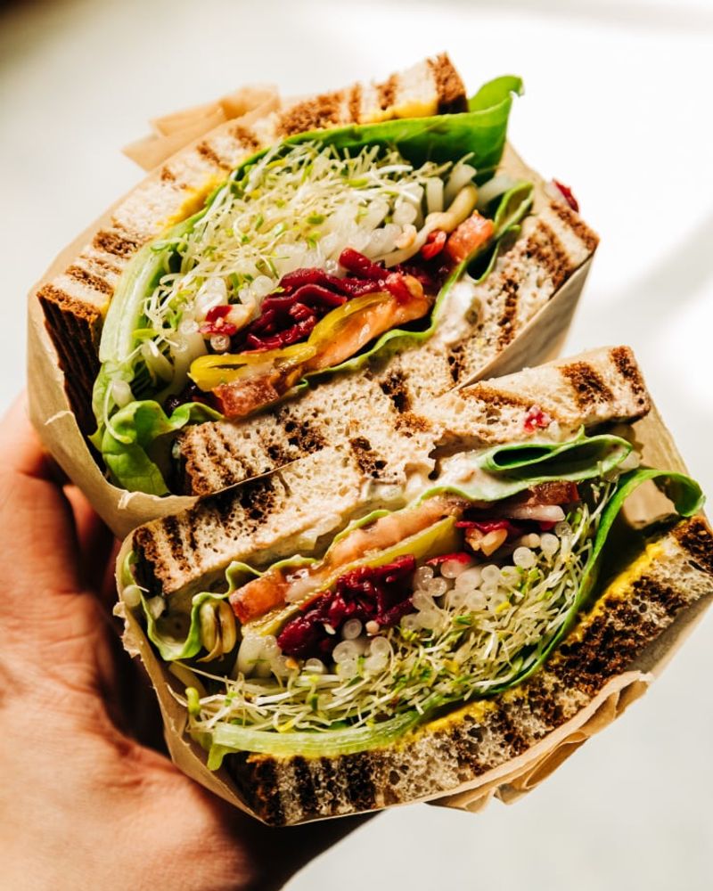 Layer Lettuce on Both Sides of the Filling