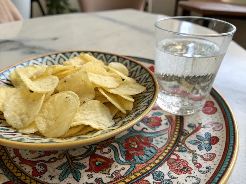Chickpea Chips and Rose Water from Iran
