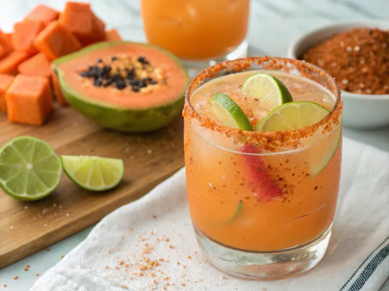Papaya Chili Lime Agua Fresca