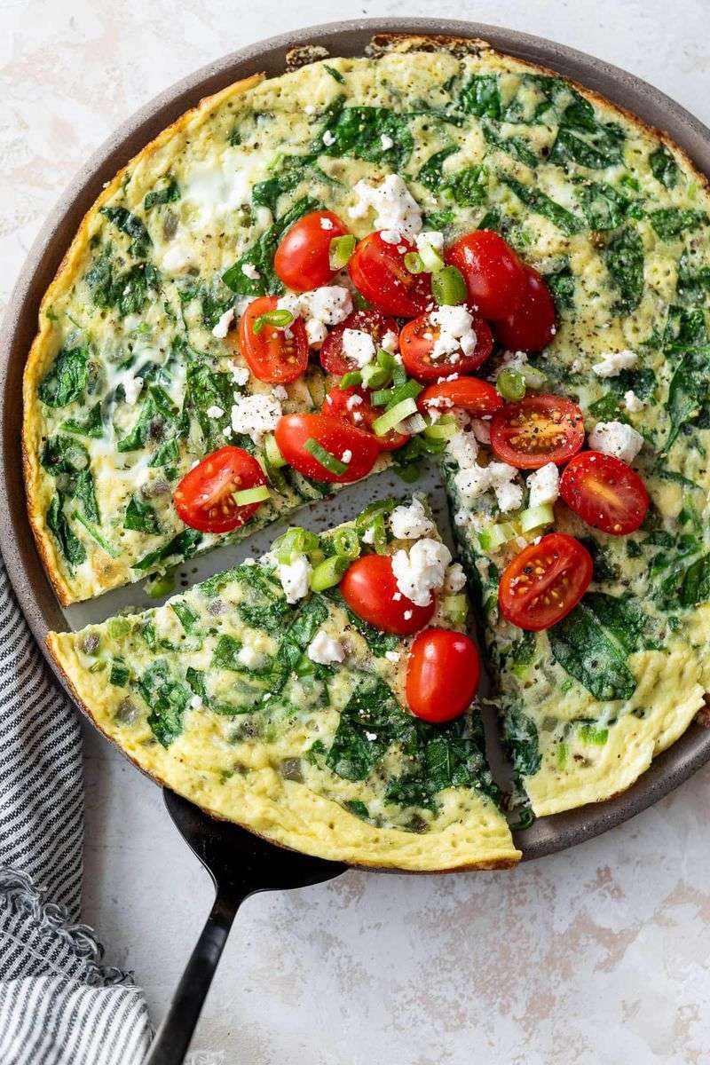 Frittata with Spinach and Feta
