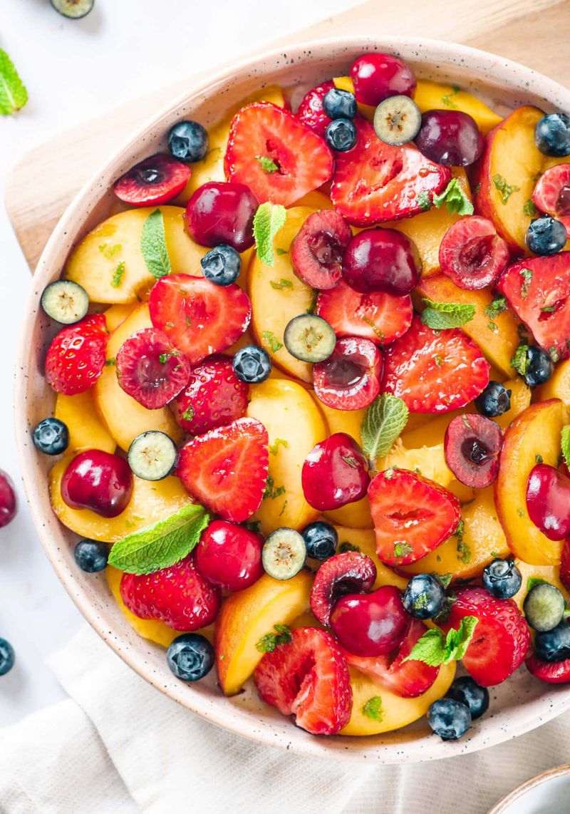 Fruit Salad with Citrus Mint Dressing