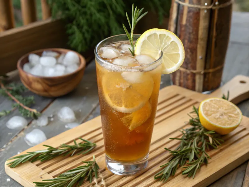 Rosemary Lemon Iced Tea