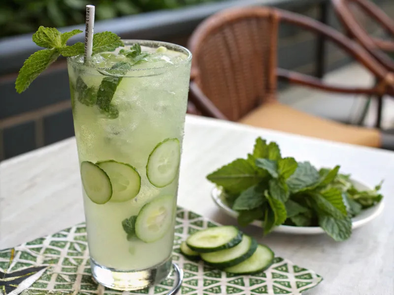 Cucumber Mint Cooler for Urban Heat Islands