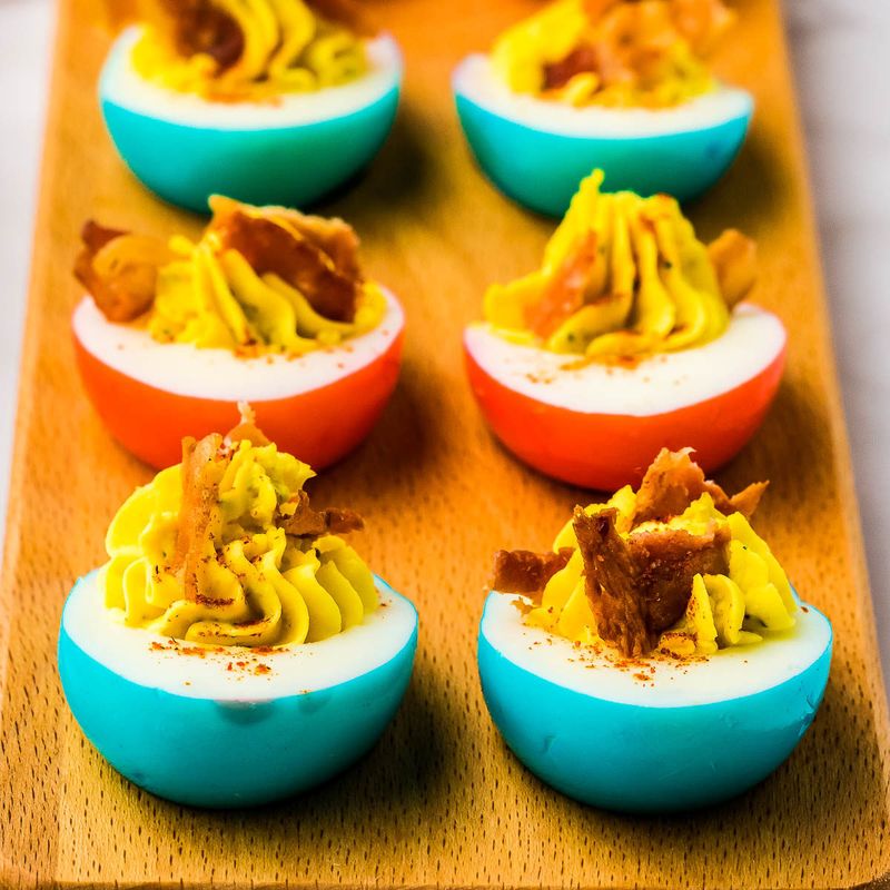 Star-Spangled Deviled Eggs