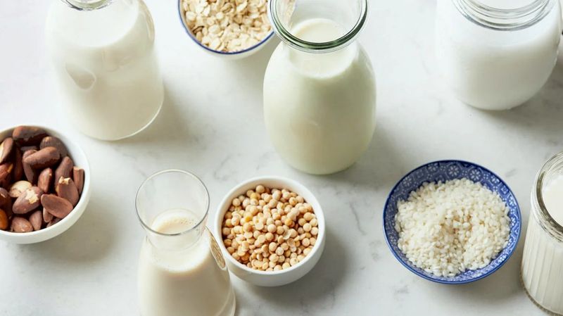 Swap cream for unsweetened almond or oat milk