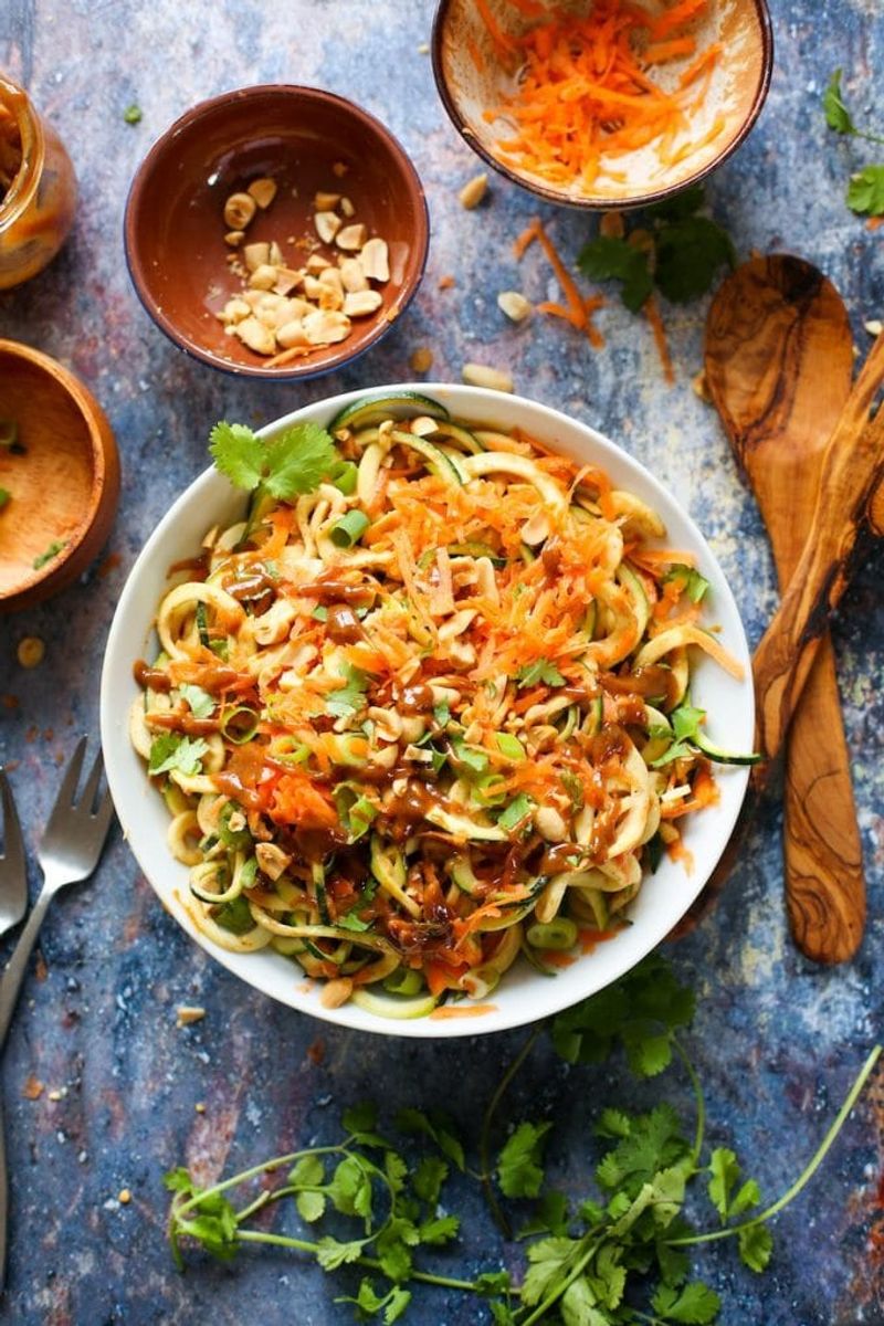 Thai-Inspired Peanut Zoodle Salad