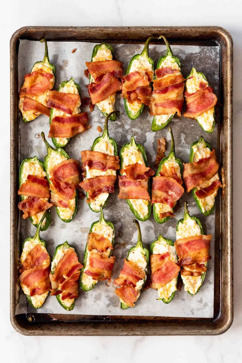 Bacon-Wrapped Jalapeño Poppers