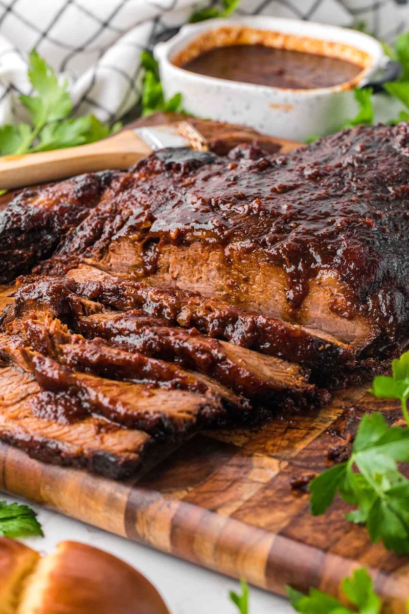 Slow-Roasted Brisket with BBQ Glaze