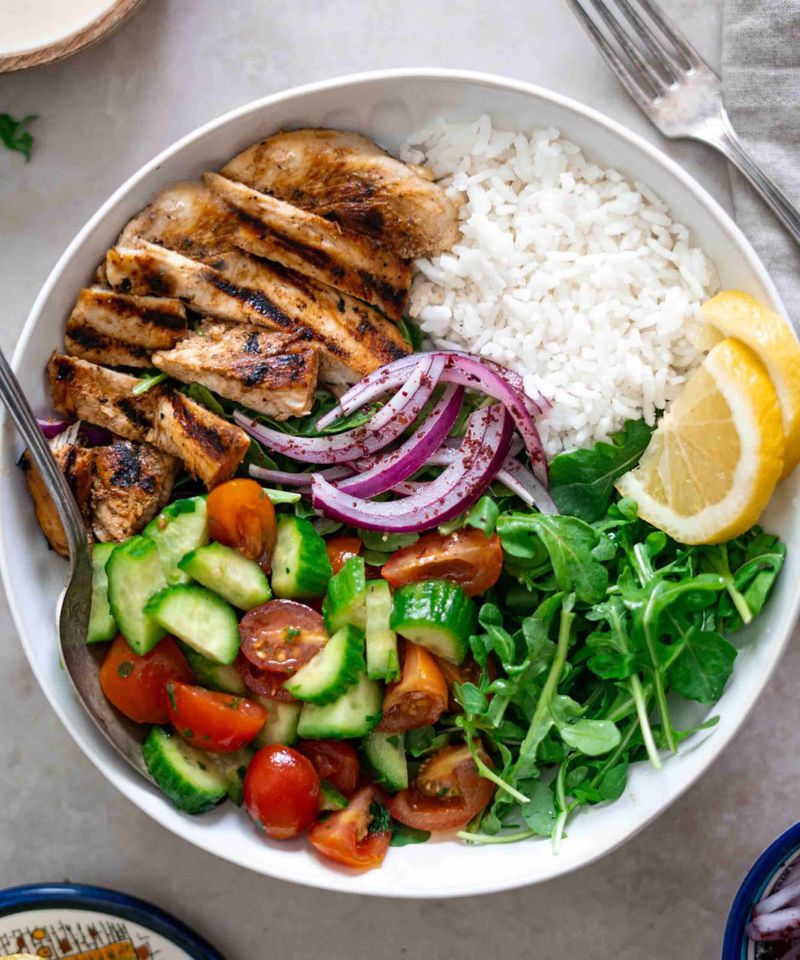 Grilled Chicken Shawarma Bowls