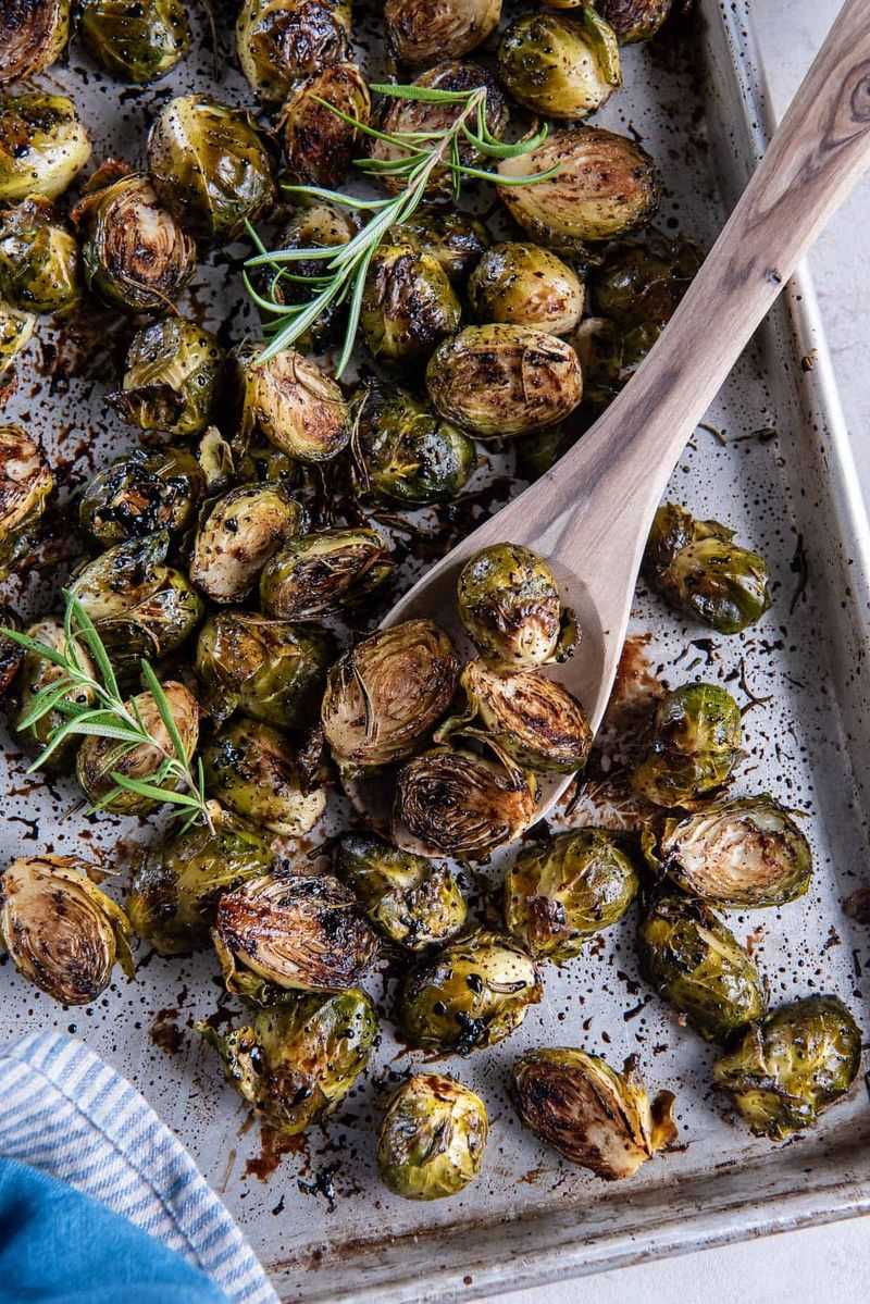 Balsamic-Glazed Roasted Brussels Sprouts