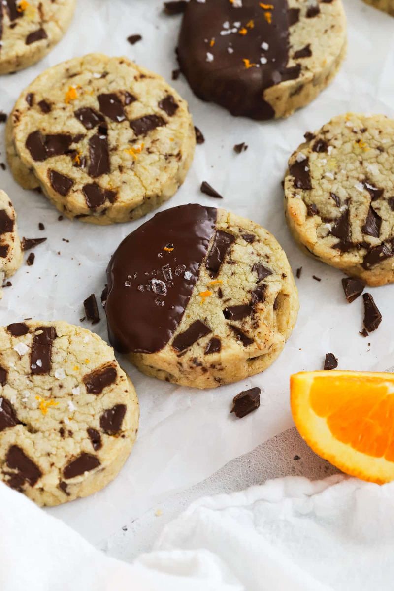 Orange Chocolate Chunk Shortbread