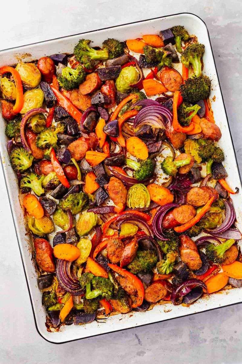 Sheet Pan Sausage & Veggies