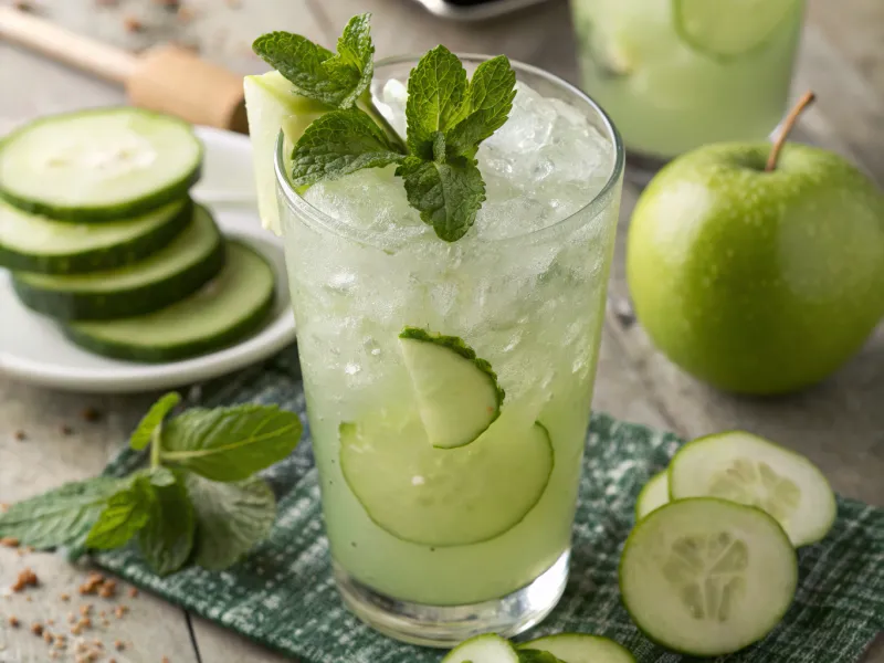 Cooling Cucumber Mint Drink