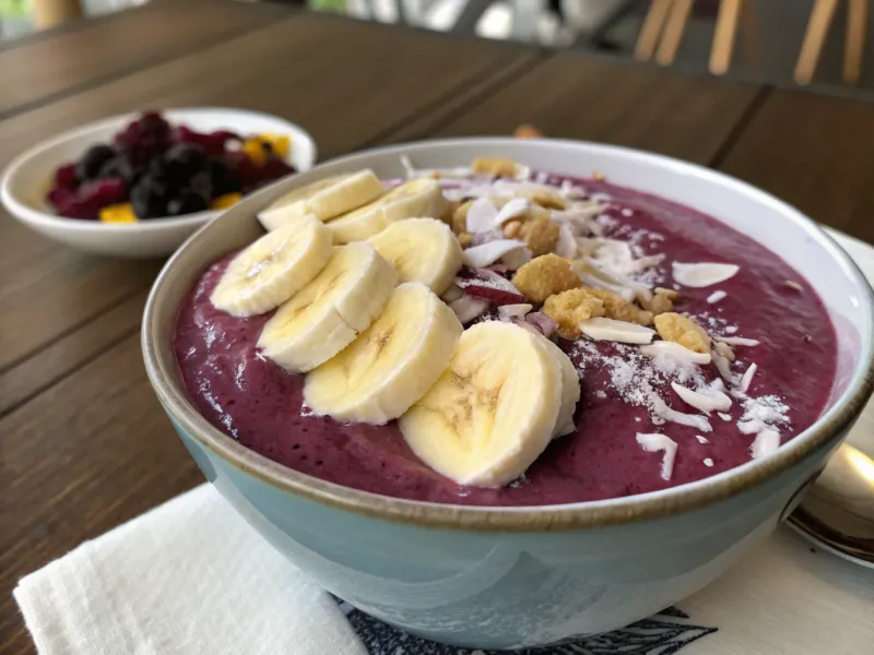 Frozen Acai Bowl Smoothie for Fitness Climates