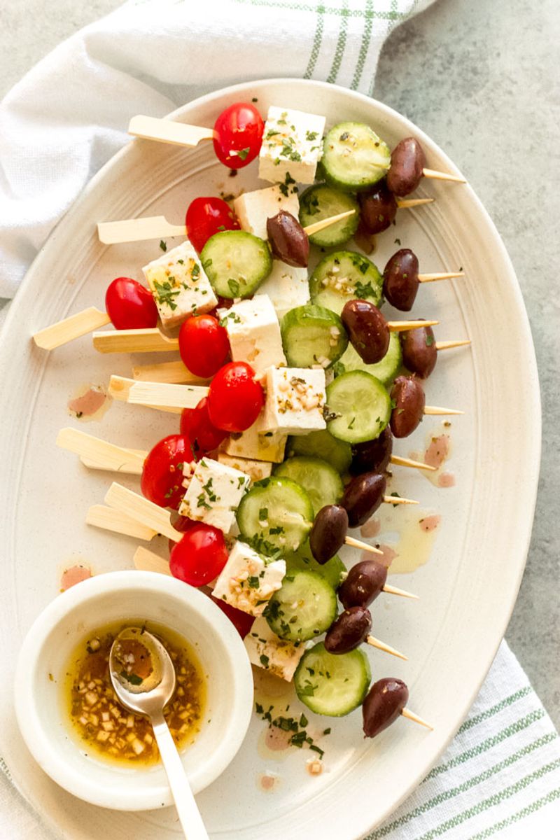 Greek Salad on a Stick