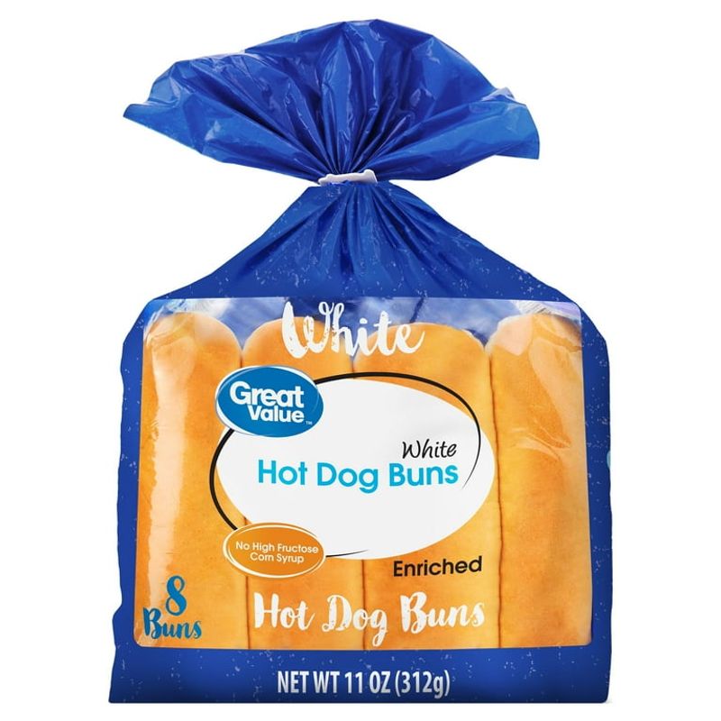Great Value White Hot Dog Buns