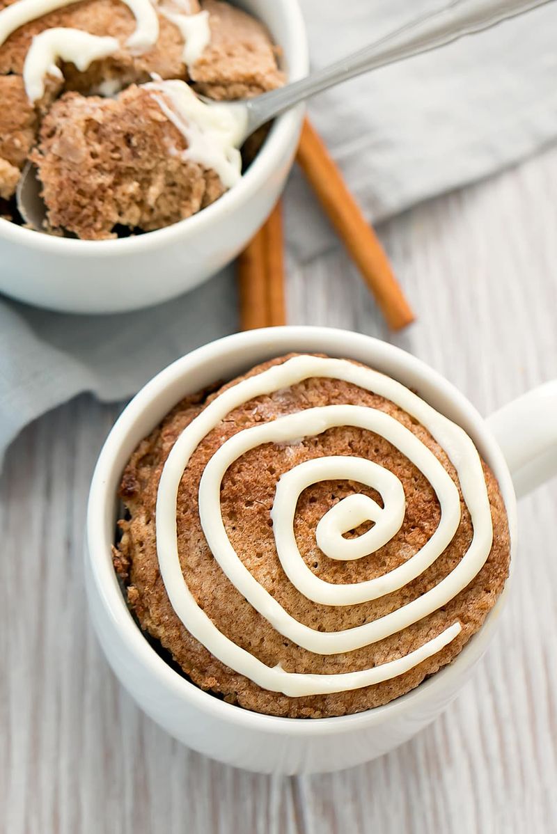 Keto Cinnamon Roll Mug Cake