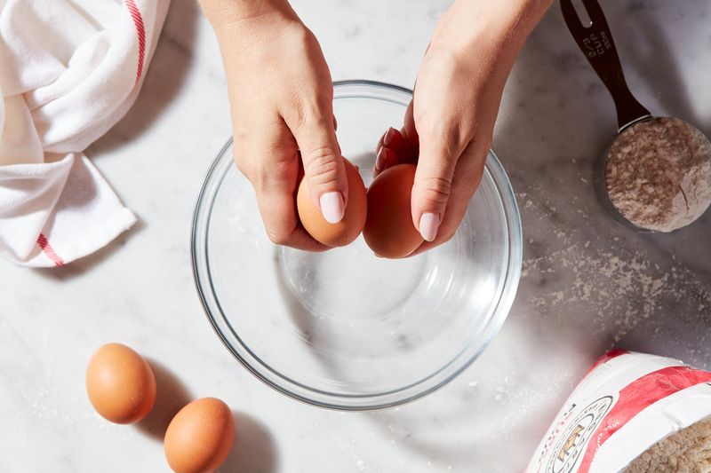 Crack Eggs on a Flat Surface, Not the Bowl