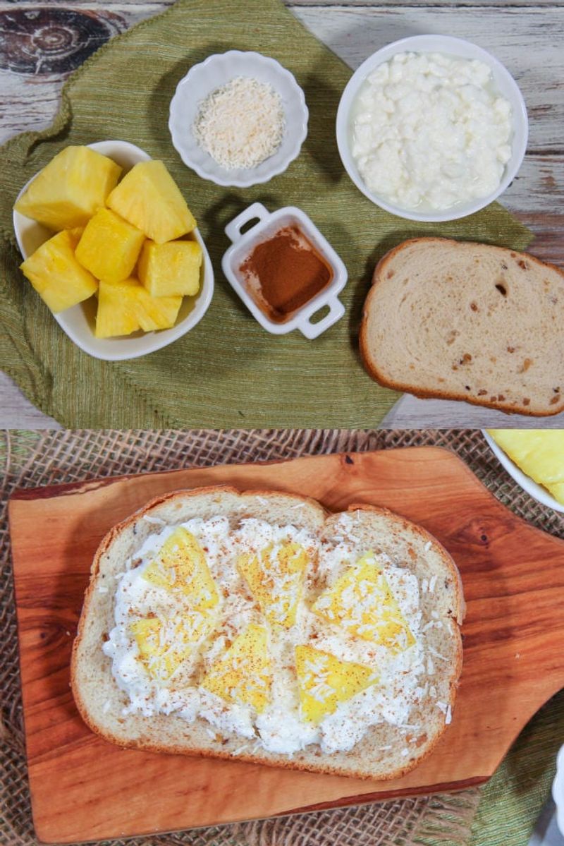 Cottage Cheese + Pineapple + Toasted Coconut
