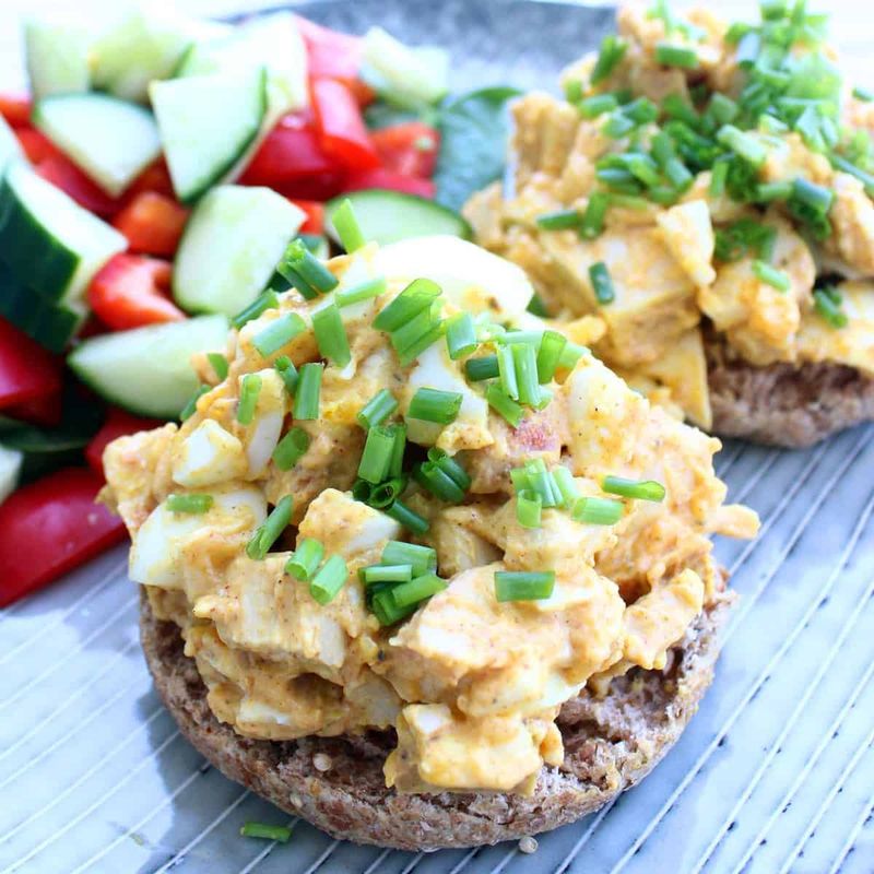 Egg Salad on Ezekiel Bread