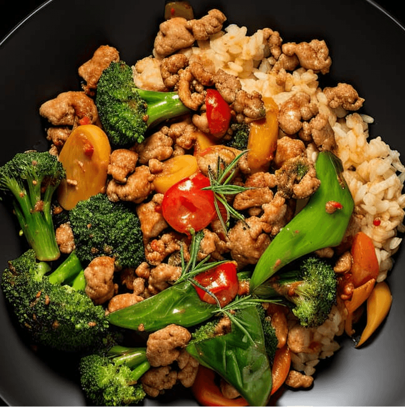 Turkey and Veggie Stir Fry