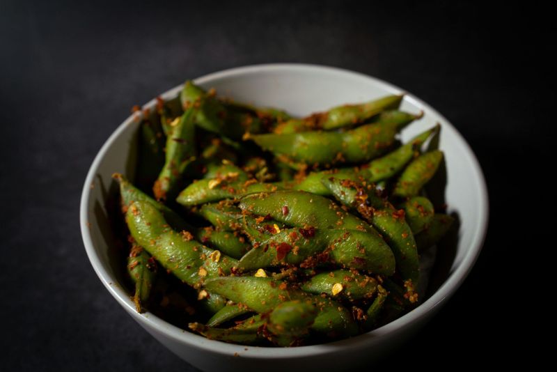 Season’s Choice Chili-Garlic or Wasabi Edamame