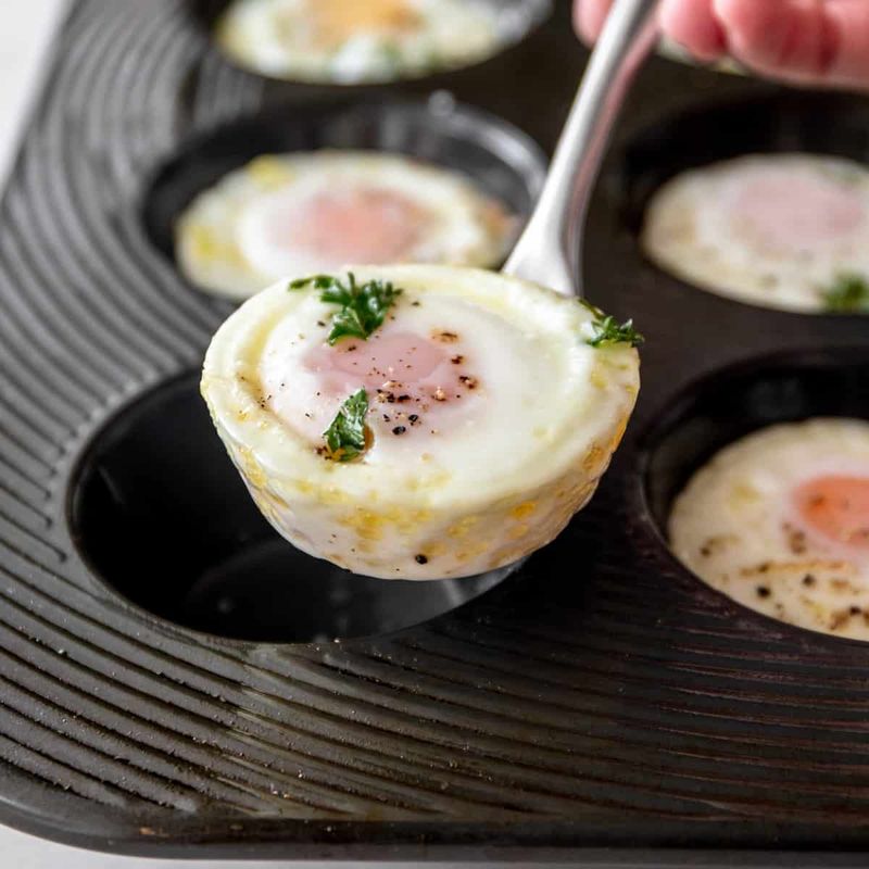 Grease Your Muffin Tin for Baked Eggs