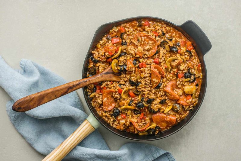 Ground Beef Pizza Casserole