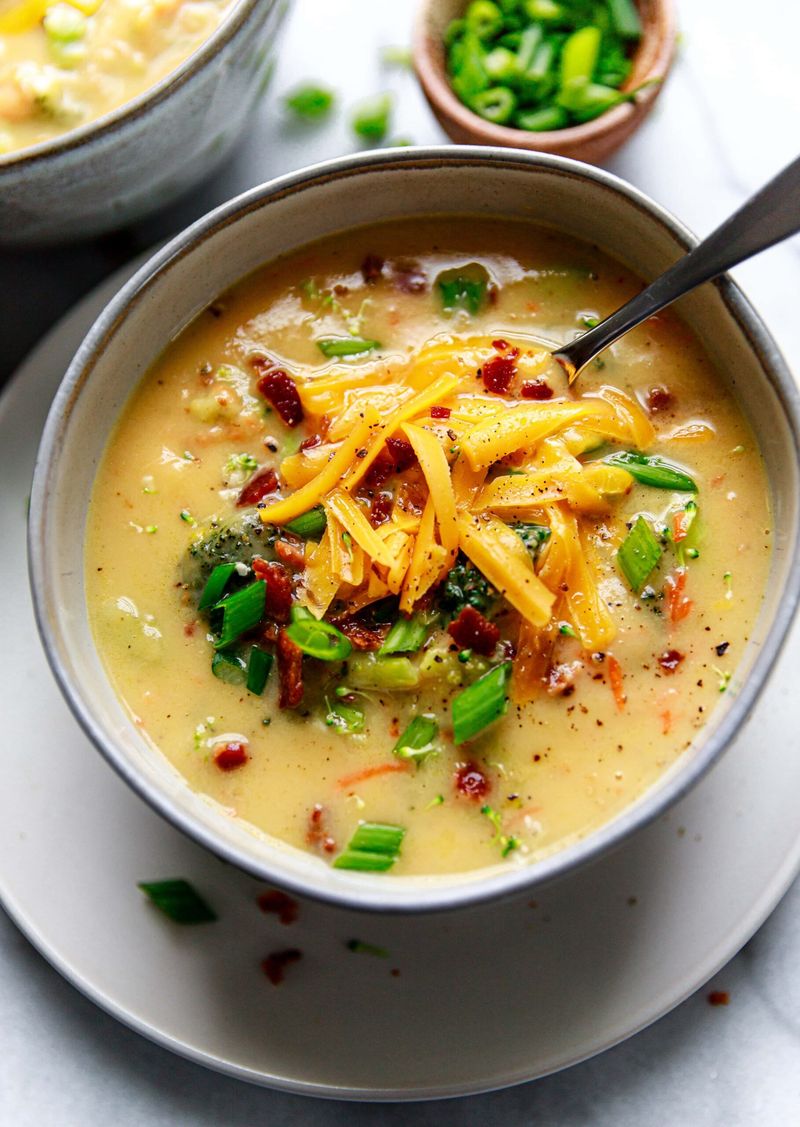 Broccoli Cheddar Soup (Without the Potatoes)