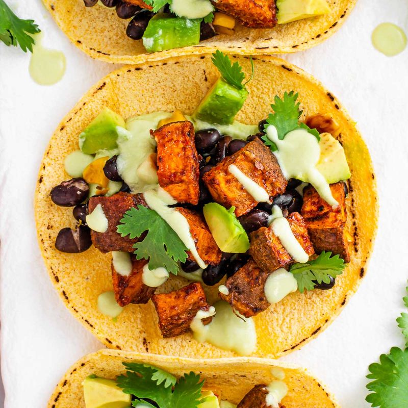 One-Pan Sweet Potato Black Bean Tacos