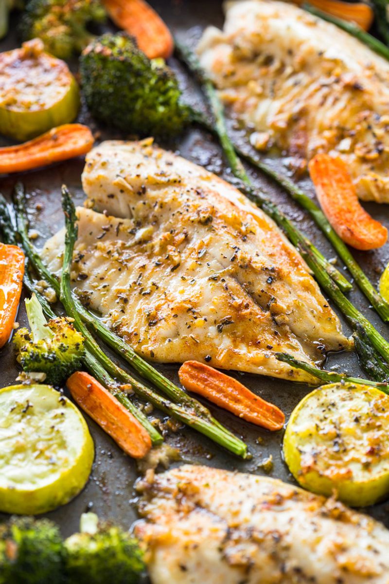One-Pan Cajun Tilapia with Veggies