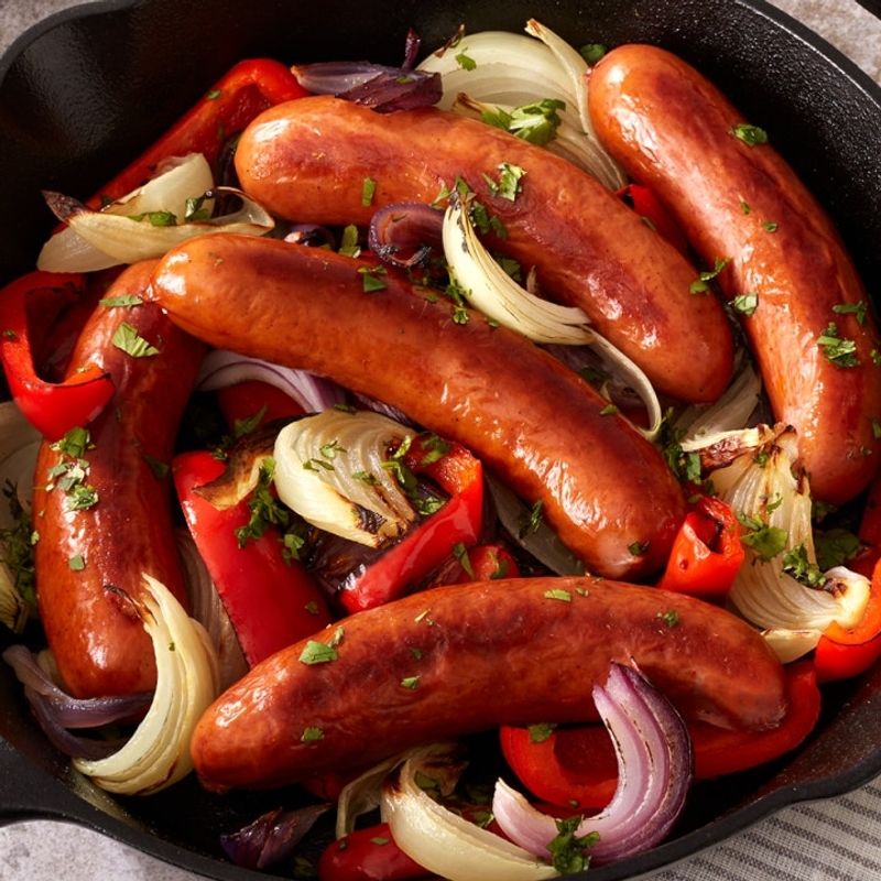 Smoked Bratwurst & Peppers